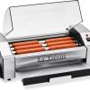 La Trevitt Hot Dog Roller- Sausage Grill Cooker Machine- 6 Hot Dog Capacity – Commercial and Household Hot Dog Machine for Family Use