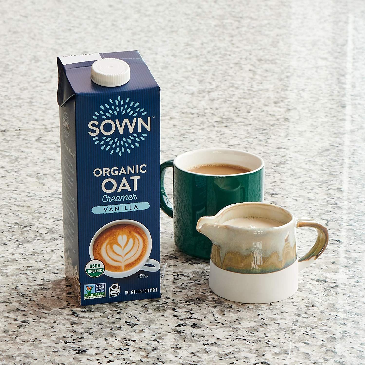 SOWN Organic Oat Creamer Unsweetened – Barista Oat Milk Non Dairy Coffee Creamer – Plant Based, Dairy-Free, Vegan, 0g Added Sugar, Gluten-Free, Non-GMO, Shelf Stable – 32oz (Pack of 6) - Image 16