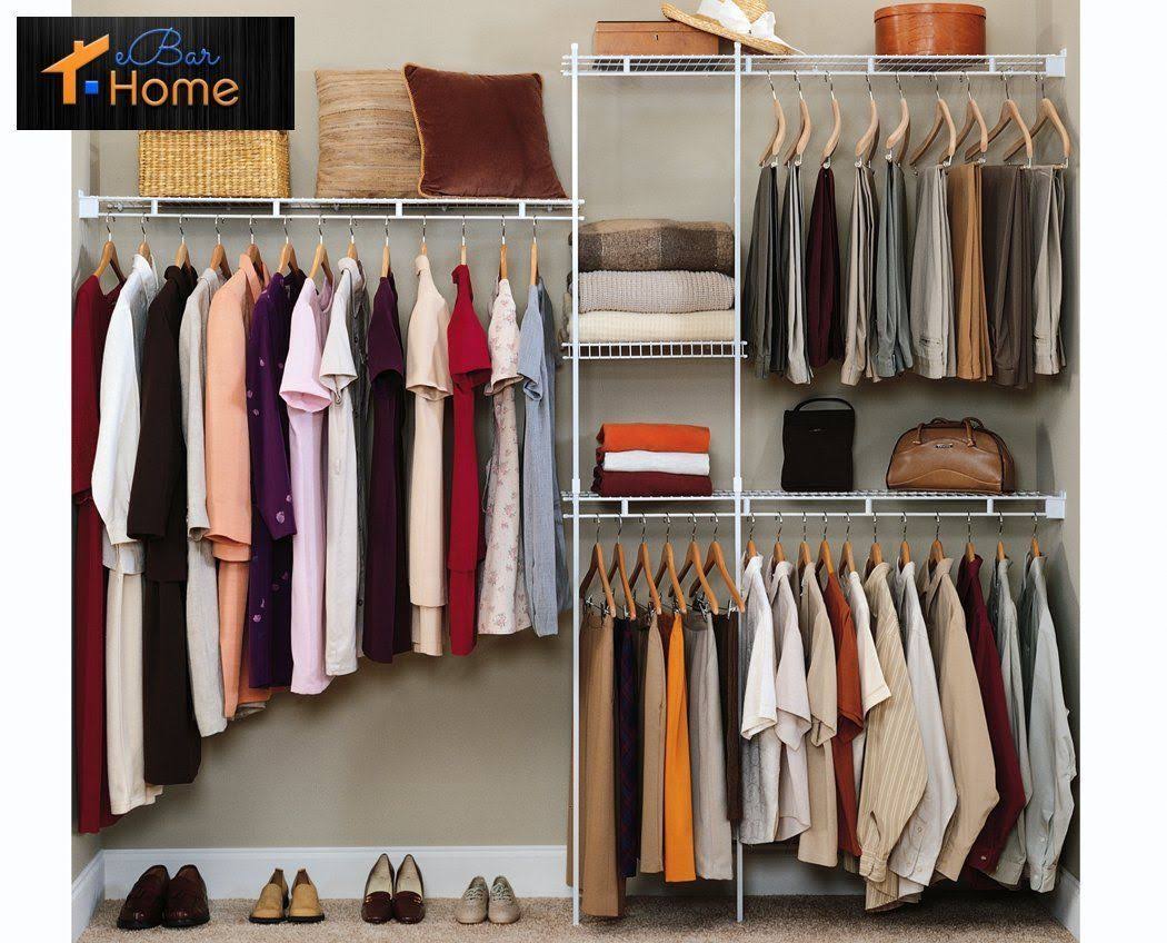 Closetmaid 1628 5ft. to 8 ft. Closet Organizer Kit White - Image 4